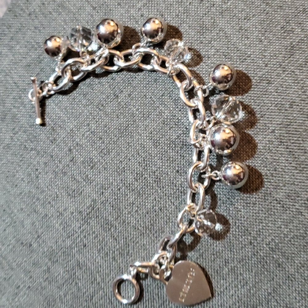 Ladies Silver Charm Bracelet Designer  Chicos